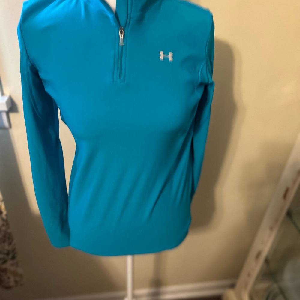 Under Armour Teal Quarter-Zip Top